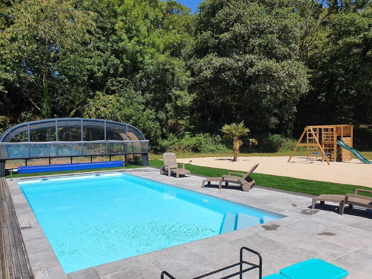Gites De Maner Ster - Le Frene Piscine Ou Le Chene Piscine Et Spa Privatif Cléden-Poher Kültér fotó